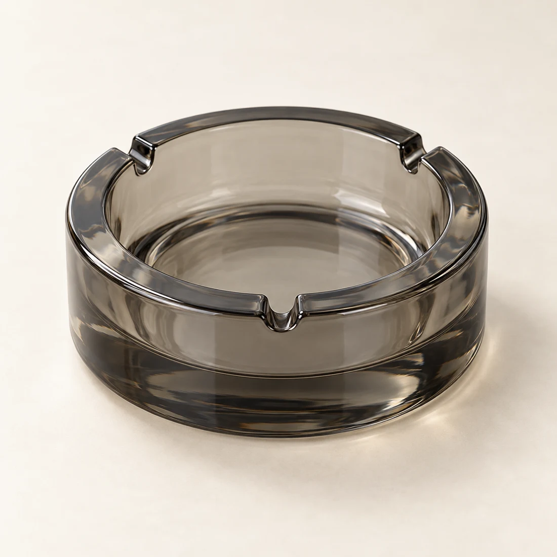 Smoke Glass ashtray in Smoke Grey